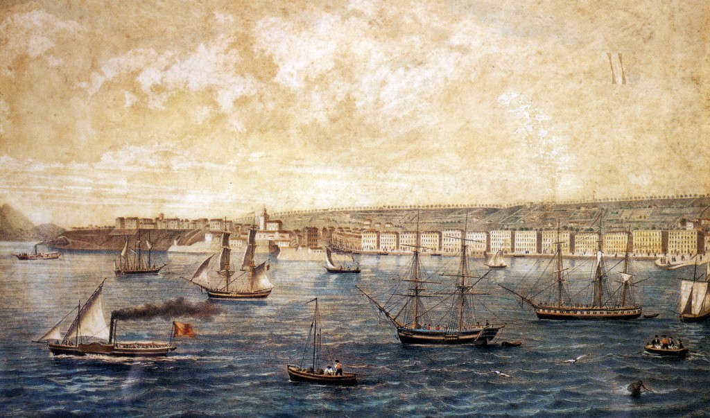 Santander_06_El puerto colonial en 1860