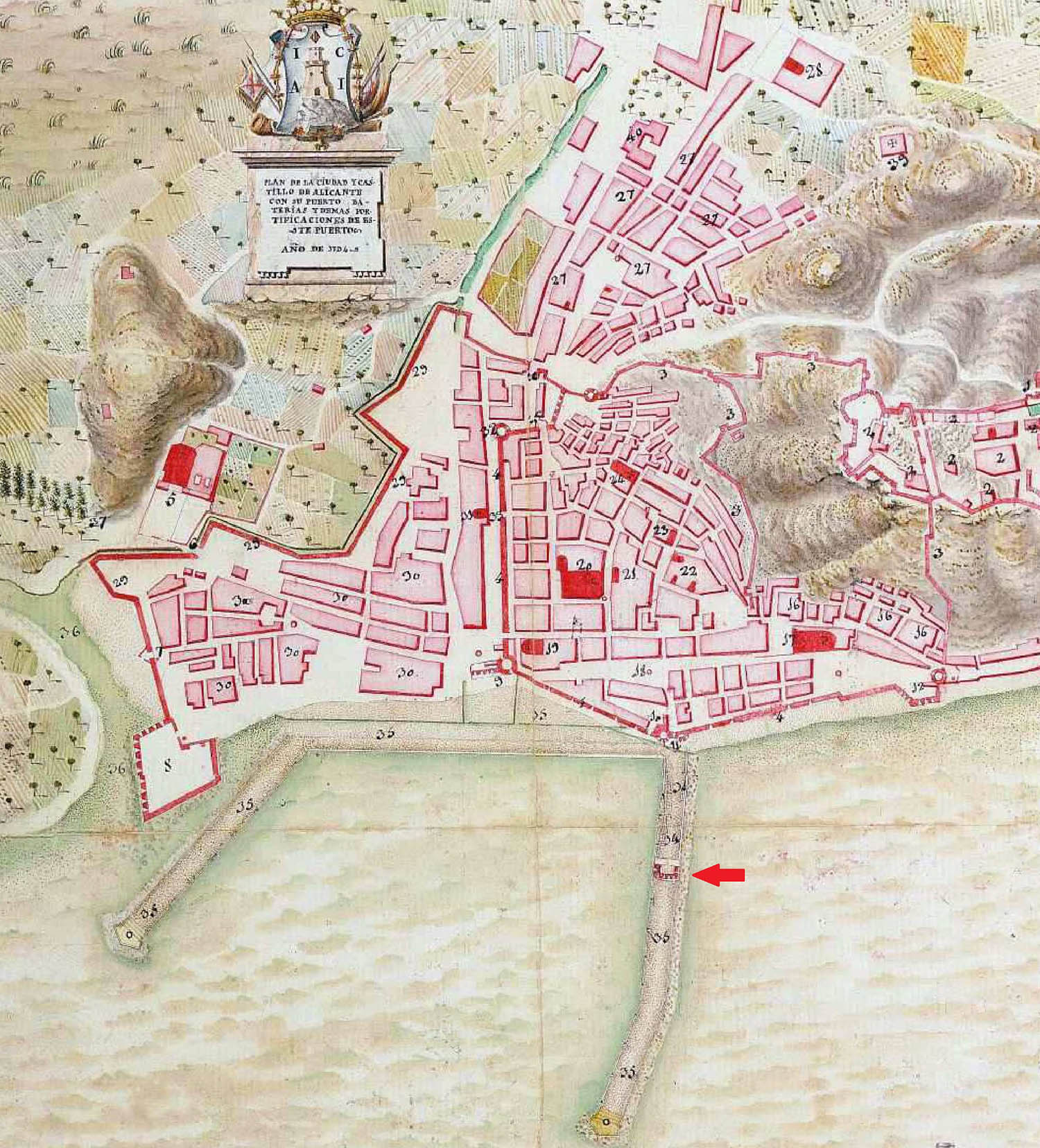 Image_01_Plano de la ciudad y castillo de Alicante 1794-