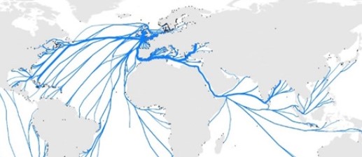 The Global Transport Network in Space and Time