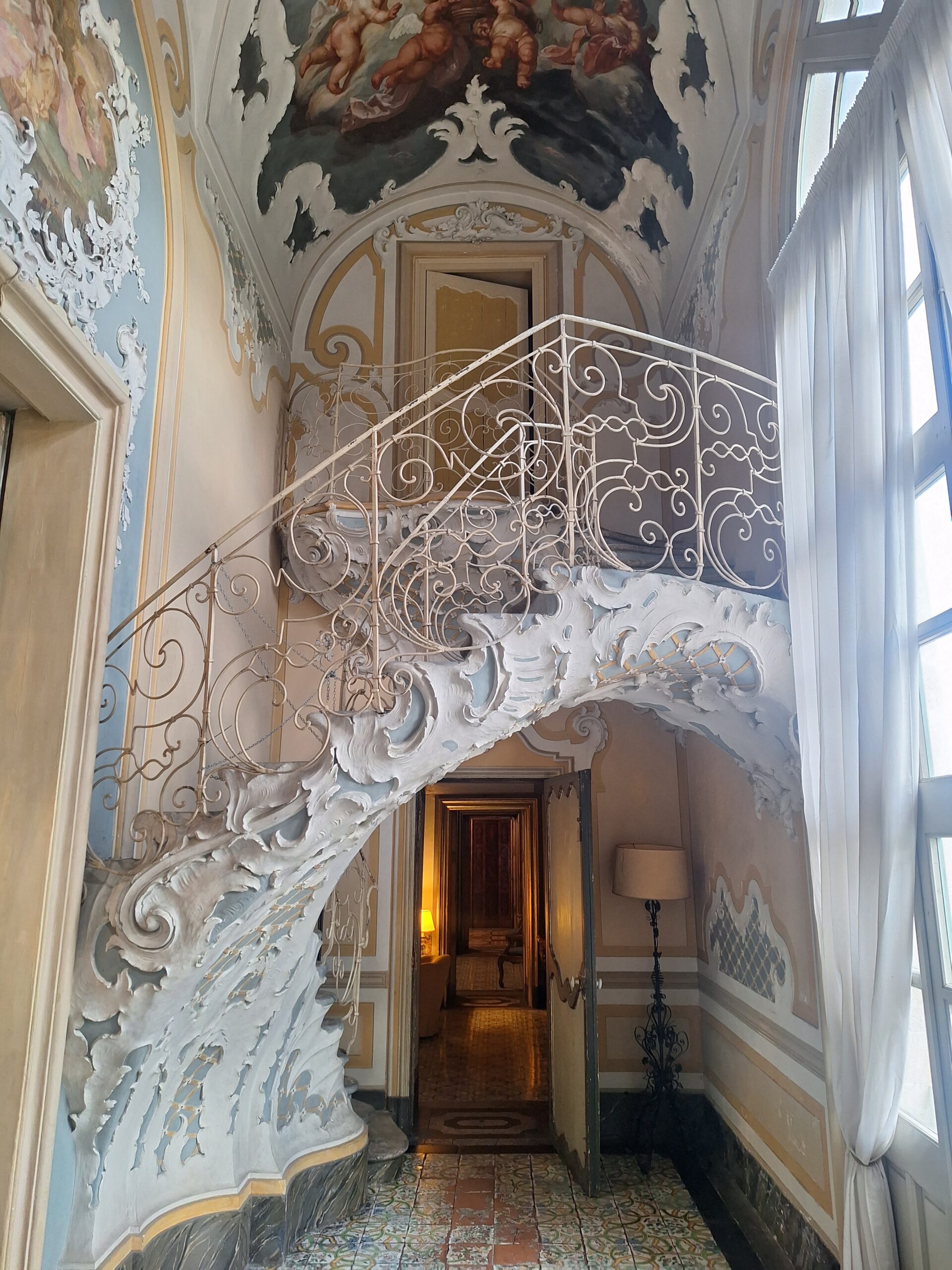 Palazzo Biscari Overlooking The Sea Terrace Of Catania PORTUS