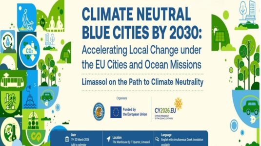 Climate Neutral Blue Cities by 2030: Accelerating Local Change <br><small> ● Limassol, Cyprus | March 19-20, 2026 ● </small>