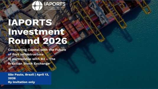 IAPORTS Investment Round 2026 | Connecting Global Capital and Port Infrastructure<br><small> ● São Paulo, Brazil | April 13, 2026 ● </small>